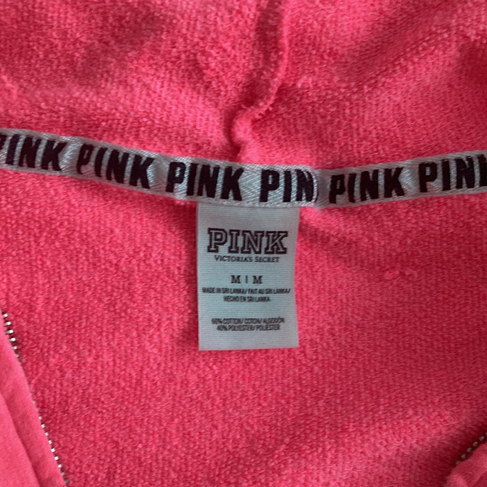 Floral Pink Zip Up Hoodie - Picture 4 of 6